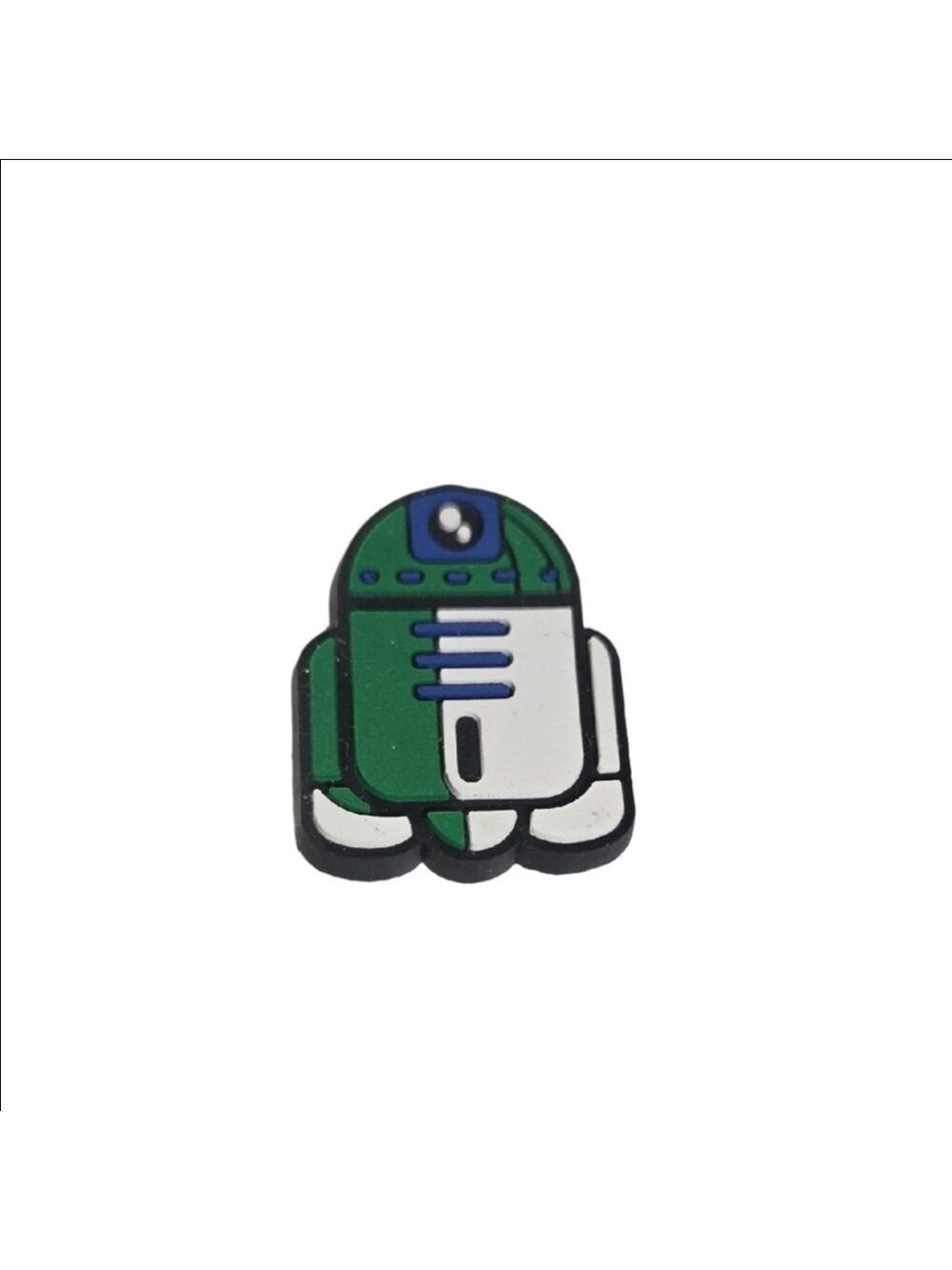 Droid Shoe Charm Green White